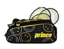 Prince x Smiley Tennis Racket Bag Tour 3 Comp (Racket Bag, 3 Main Compartments, Thermal Compartment) 2025 black 12-pack